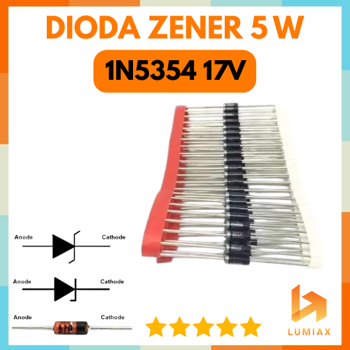 1N5354B 1N5354 B Zener 17v ไดโอด 5 วัตต์ 1n5354 17V