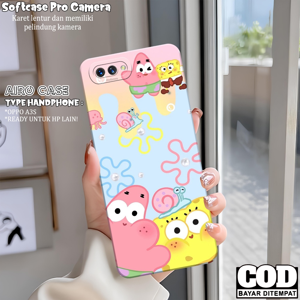 เคส Oppo a3s ล่าสุด - เคส Oppo a3s Softcase - เคสแฟชั่นการ์ตูน - เคส Oppo a3s - Pro Camera Softcase 