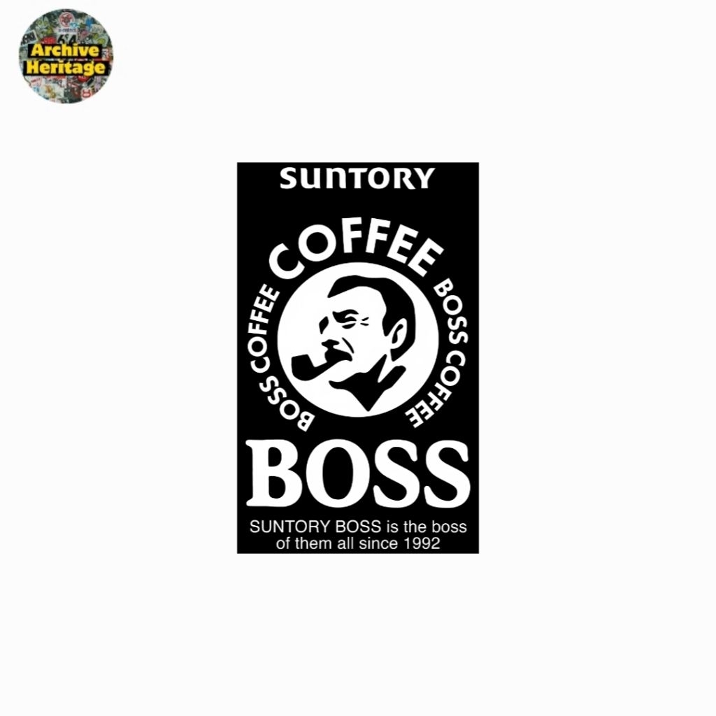 สติ๊กเกอร์โลโก้ Suntory BOSS Coffee