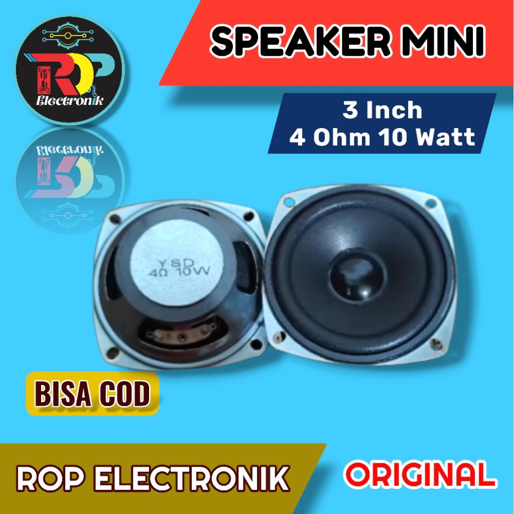 3INCH 4OHM 10 วัตต์ VOCAL BASS SPEAKER คุณภาพสูง