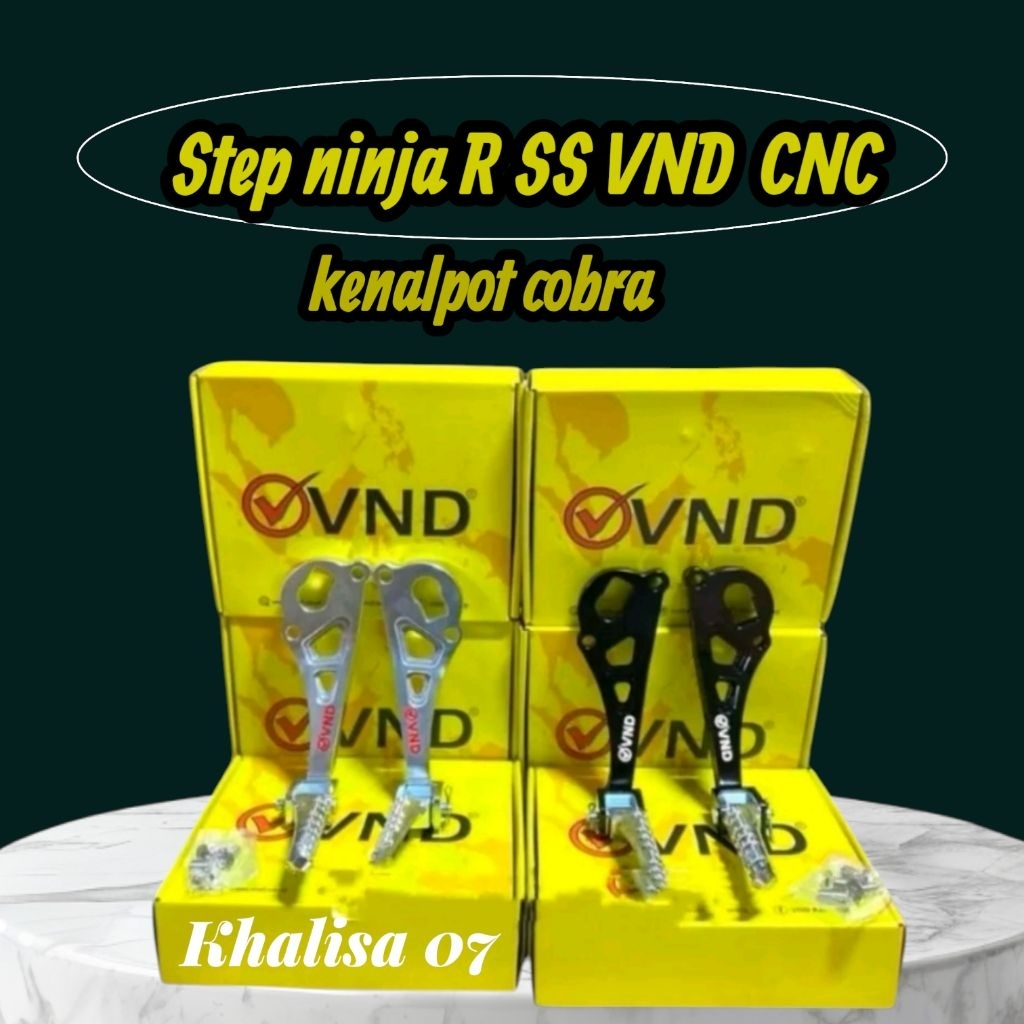 ขั้นตอนด้านหลัง Underbon vnd racing ninja r ss rr cnc ท่อไอเสีย cobra