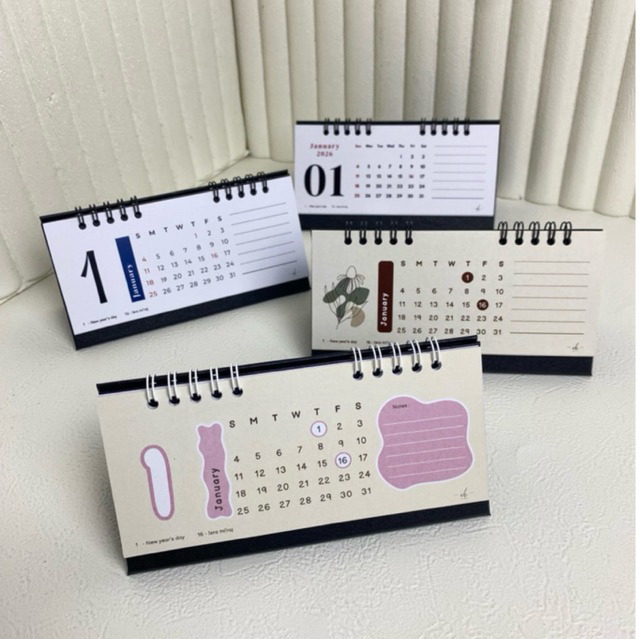 2026 MINIMALIST DESK CALENDAR ขนาด 7x16CM / DESK CALENDAR / OFFICE CALENDAR
