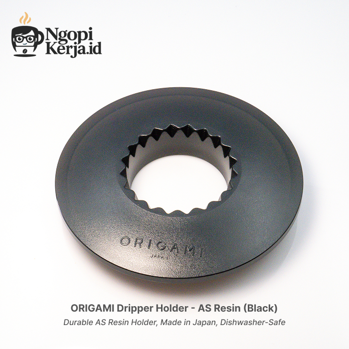 ORIGAMI Dripper Holder - AS Resin (สีดํา)