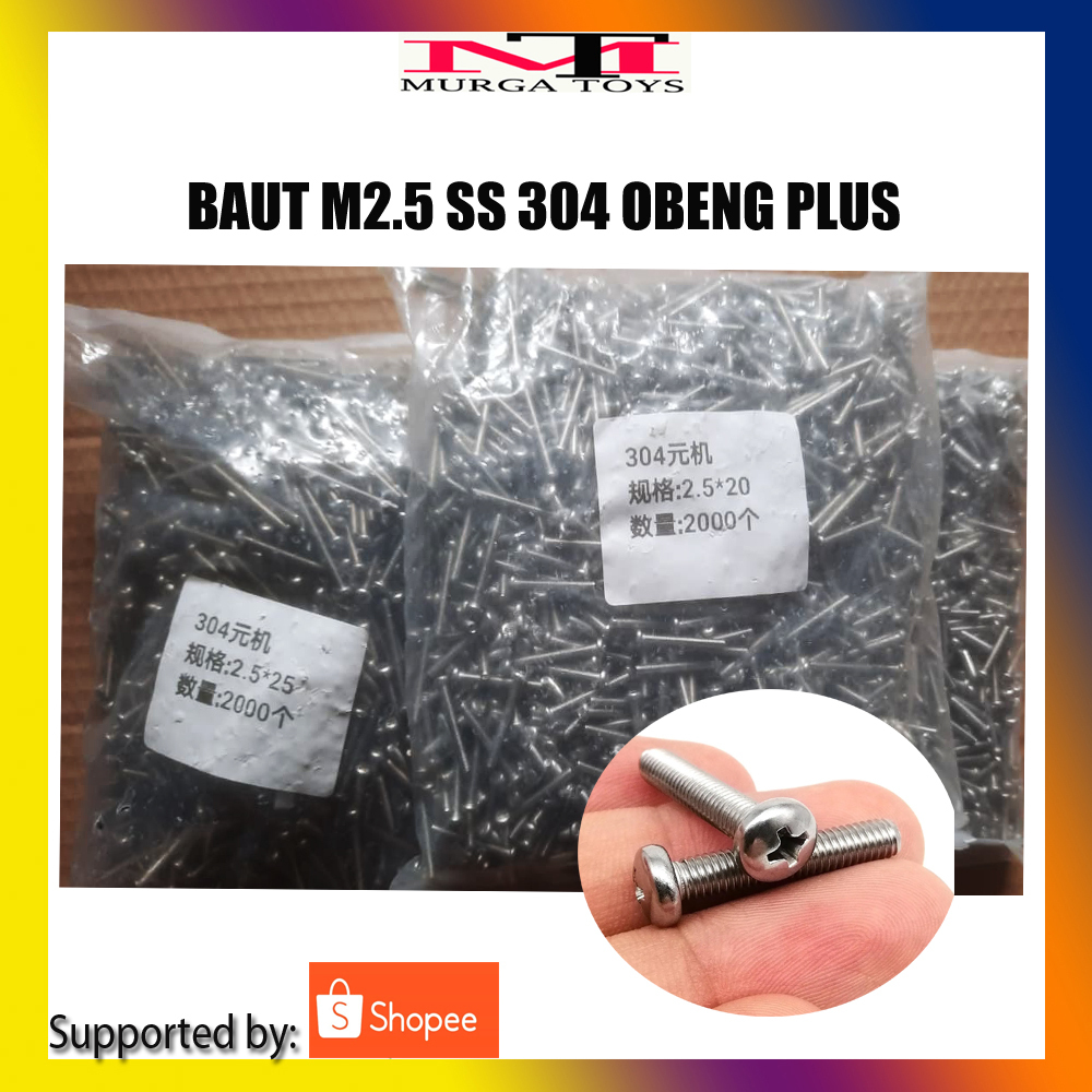 1 ชิ้น SCREWDRIVER PLUS M2.5 สแตนเลส 304 พรีเมี่ยม