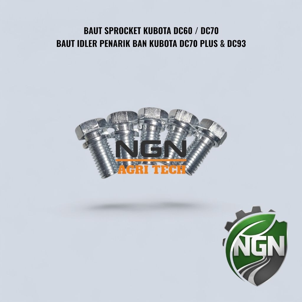 KUBOTA DC60 / DC70 SPROCKET BOLT & KUBOTA DC70 PLUS / DC93 ยาง PULLER IDLER BOLT