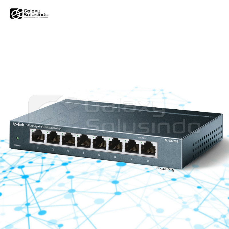 TP-LINK TL-SG108 8-Port Gigabit Desktop Switch - MG