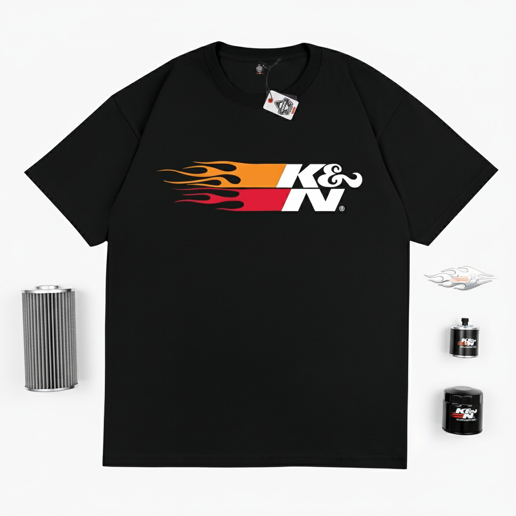 KRMK Kaos T Shirt Distro Premium Unisex Racing K&N กรองอากาศ V2