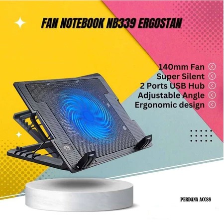 COOLING PAD GAMING ERGOSTAND LAPTOP COOLING FAN BIG FAN COOLER PAD M25