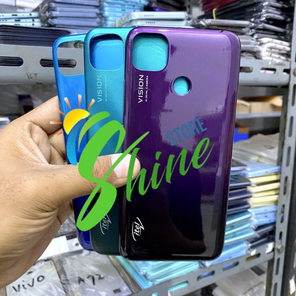 TOMBOL Backdoor Housing HP Itel Vision 1 L 6005 Bekdor เคสฝาหลัง + ปุ่ม
