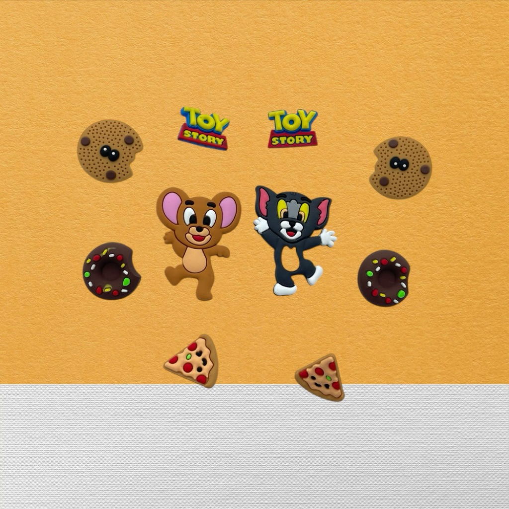 Jibbitz Tom and Jerrry ใหม่ล่าสุด 2025 Jibbitz One Set Tom and Jerry