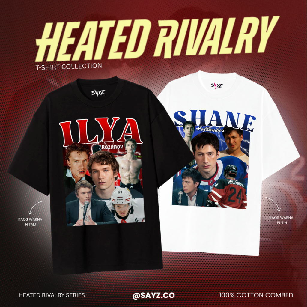 [READY] เสื้อยืดซีรีส์ Heated Rivalry - Shane Hollander Ilya Rarzanov Tshirt merch