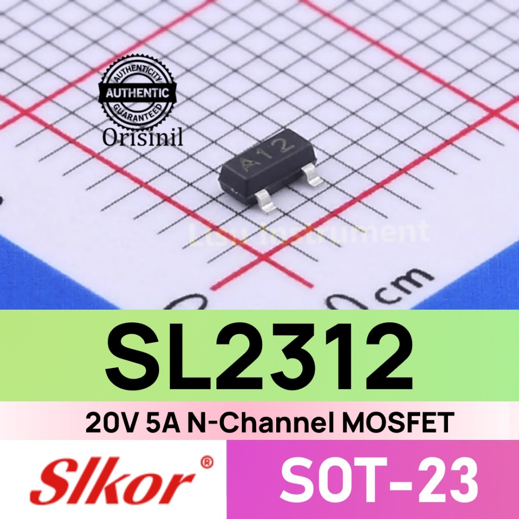 SL2312 20V 5A N-Channel MOSFET Si2312 2312 A12 SOT-23 Slkor
