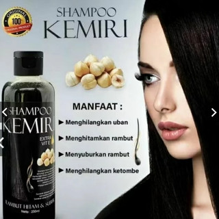 KEMIRI SHAMPO 100 ml mengatasi RAMBUT RONTOK Menebalkan Rambut Anti Ketombe Penghilang Uban Penguat Akar Penyubur  Untuk Pria dan Wanita