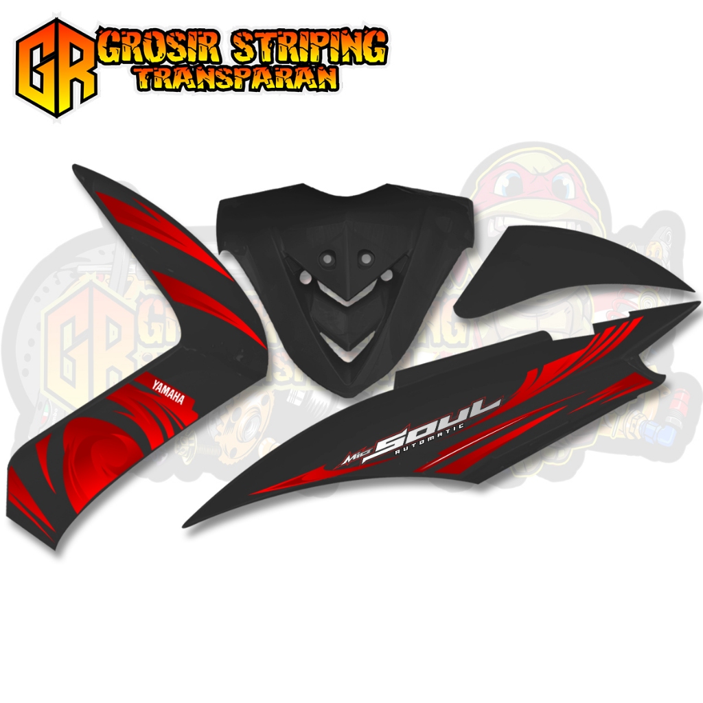 โปร่งใส Striping Mio Soul คาร์บูเรเตอร์ Polet Lis Simple Elegant วัสดุพรีเมี่ยมใสใส - รูปที่ 6