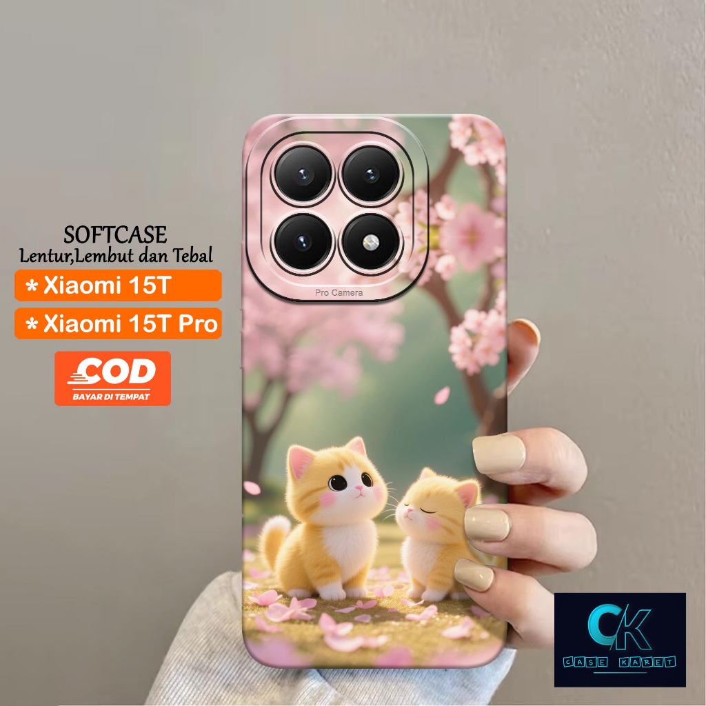 เคส Xiaomi 15T / Xiaomi 15T Pro - เคส CAT - Softcase Candy Case Full Color 3D Silicone TPU