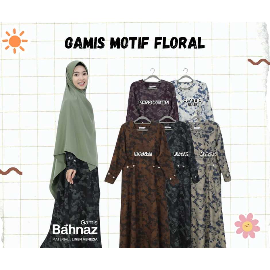 ABSTRACT FLORAL MOTIF SYARI GAMIS - LAST ORIGINAL HAYURI SYARI GAMMIS - SYARI GAMIS ABSTRACT SYARI