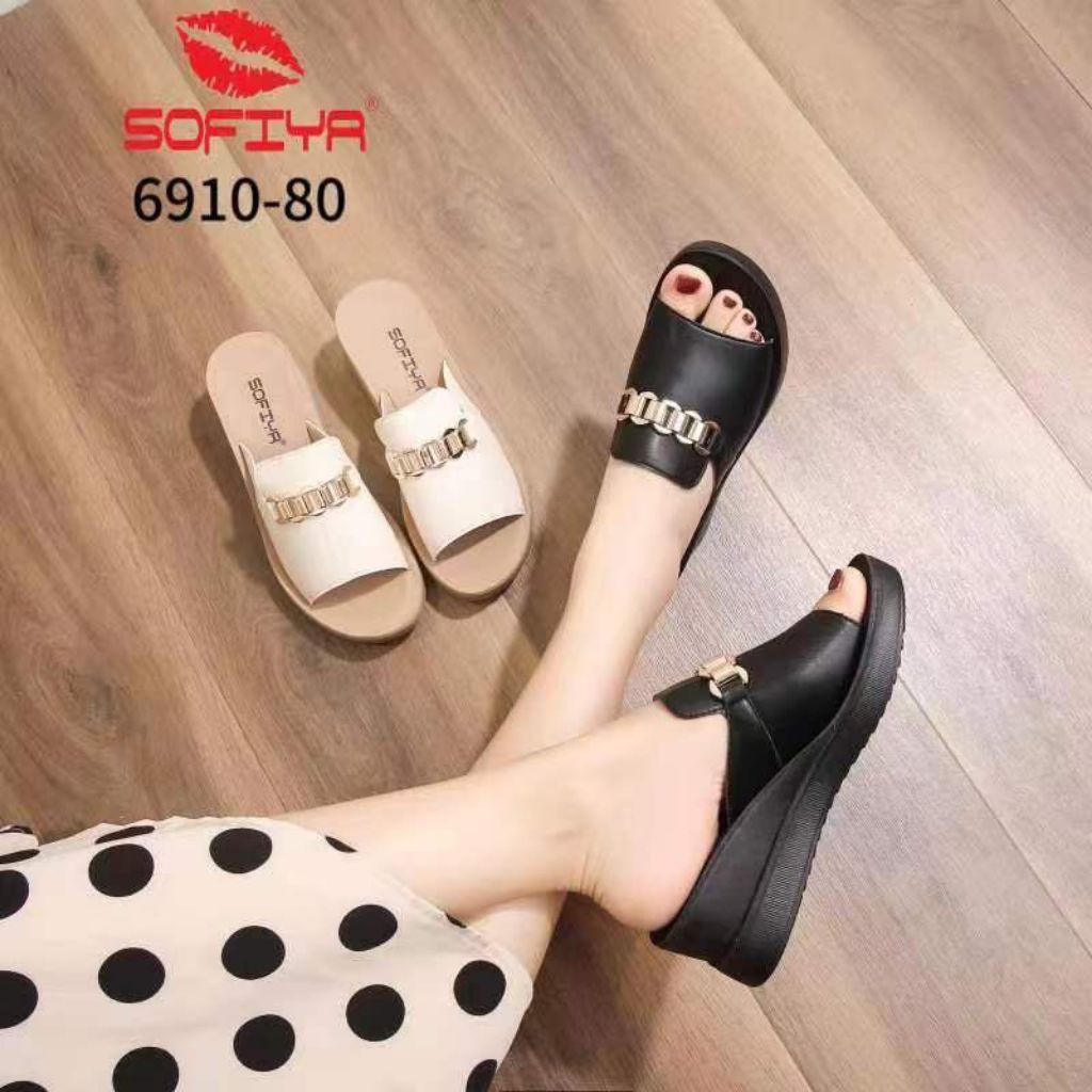 SOFIYA รองเท้าแตะ WEDGES นําเข้าผู้หญิง 6910-80