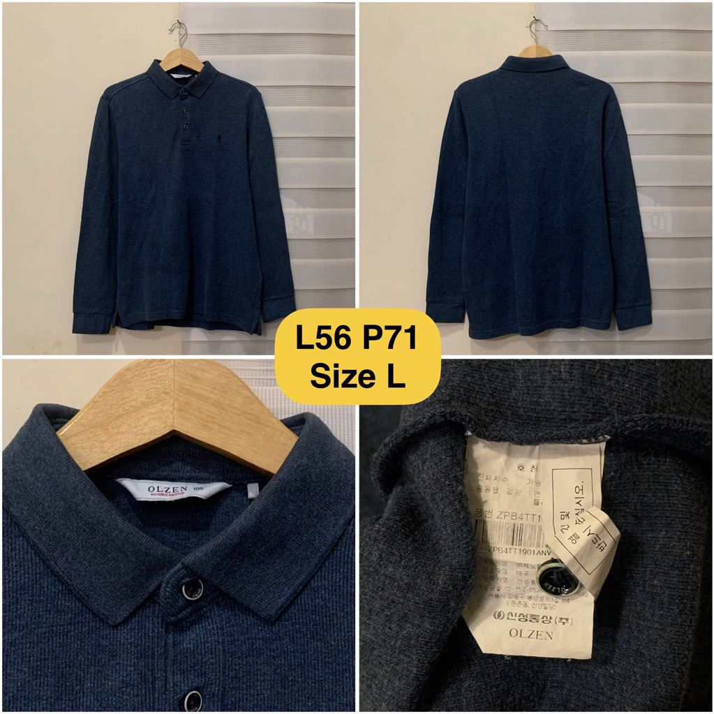เสื้อโปโลแขนยาว Olzen ดั้งเดิม