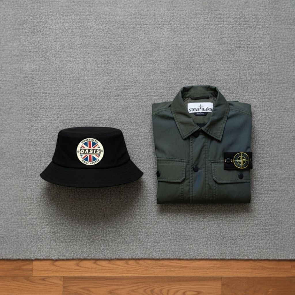 หมวกบักเก็ตลําลอง Distro hat for Men/Women with Oasis Motif ราคา ถูกที่สุด ดีลบีเคเค แกลเลอรีภาพที่ 3