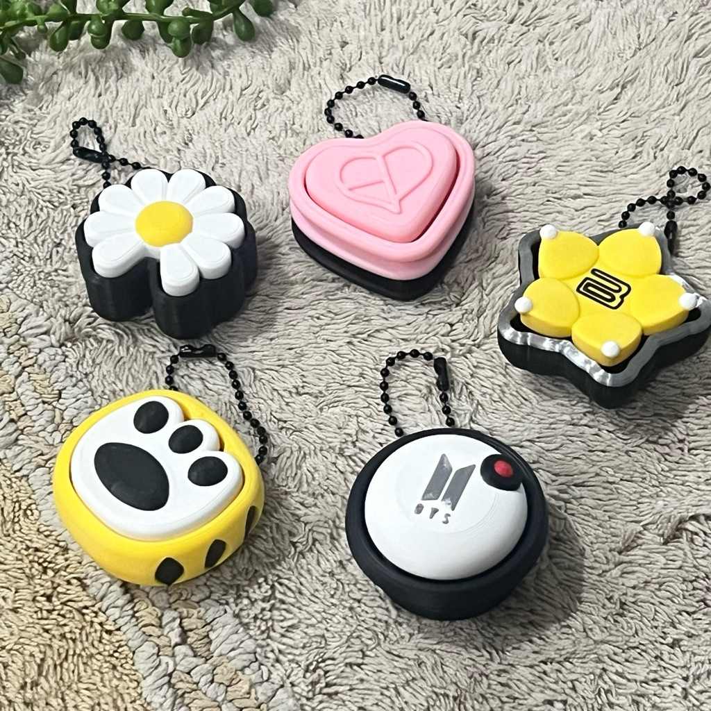 KPOP Lightstick Fidget Clicker พวงกุญแจ Blackpink Gdragon Bigbang BTS 3D พิมพ์