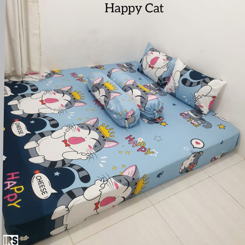 ผ้าปูที่นอน Happy cat