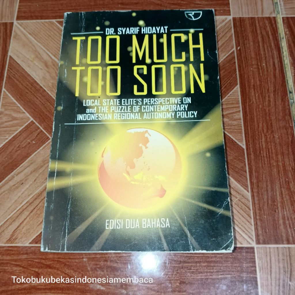 TOO MUCH TOO SOON (2 LANGUAGE EDITION)