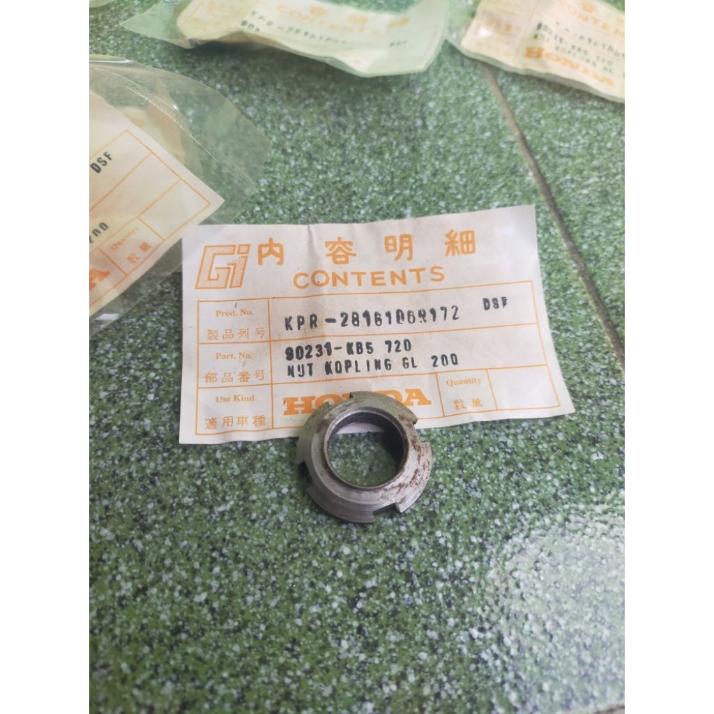 HONDA GL200 GL 200 ORIGINAL CLUTCH NUT 90231 KB5 720