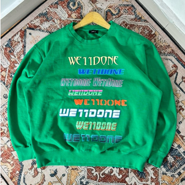 HIJAU WELLDONE GREEN CREWNECK