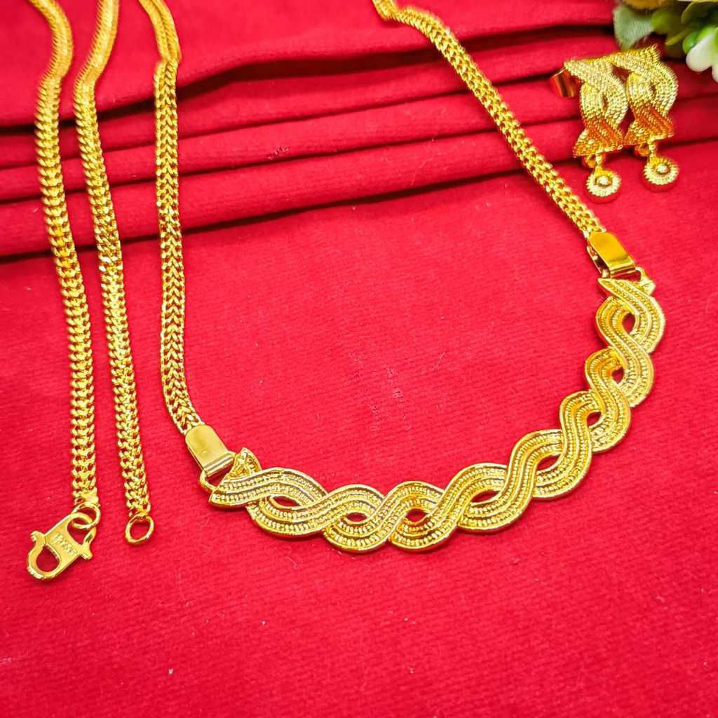 ใหม่ล่าสุด 24K GOLD PLATED ฟรีต่างหู