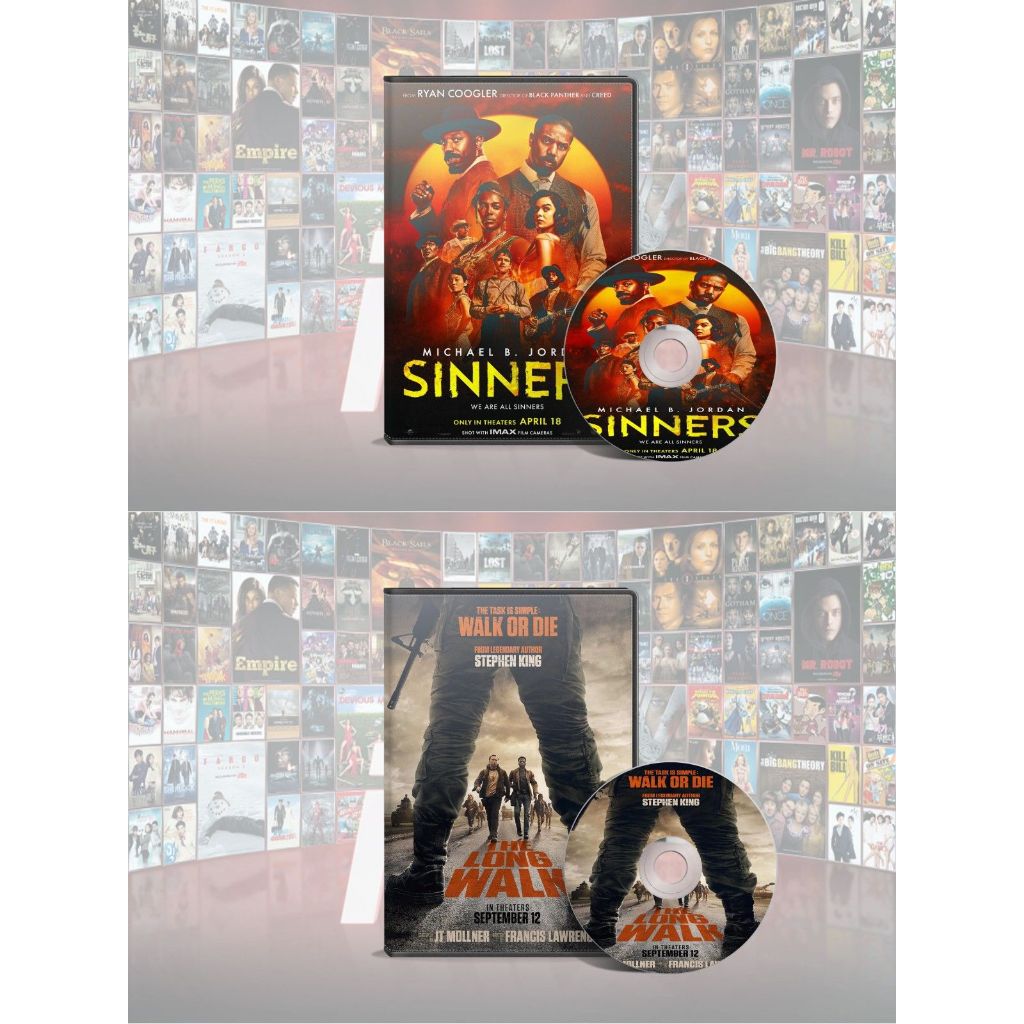 DVD Sinners (2025) + DVD The Long Walk (2025)