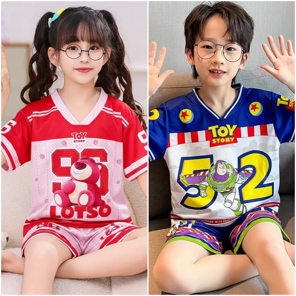 Dealshop Unisex Kids Jersey Set 2-9 Years L00tsso Motif Premium Jersey Material