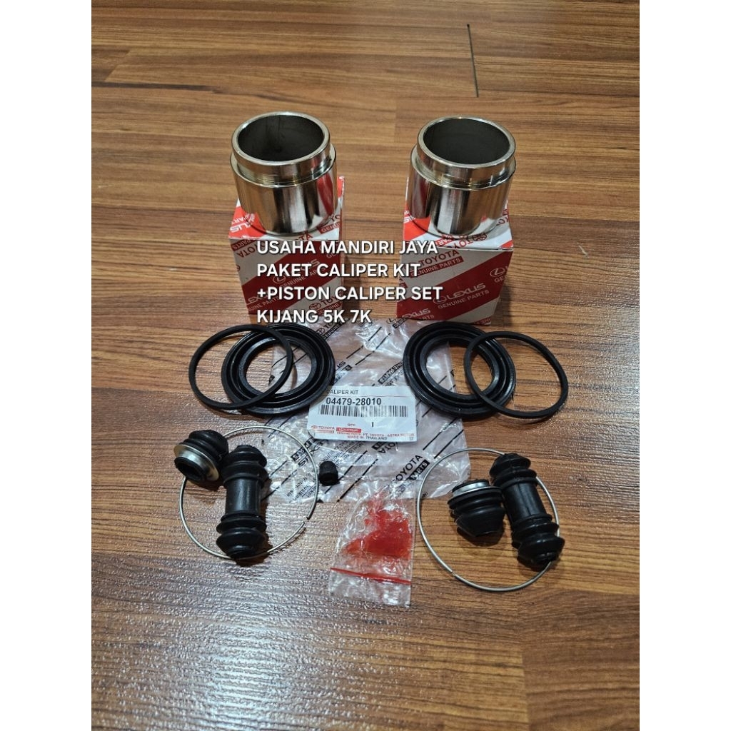 2PC PISTON CALIPER PACKAGE + ชุด CALIPER ชุด KIJANG 5K 7K PACKAGE SET