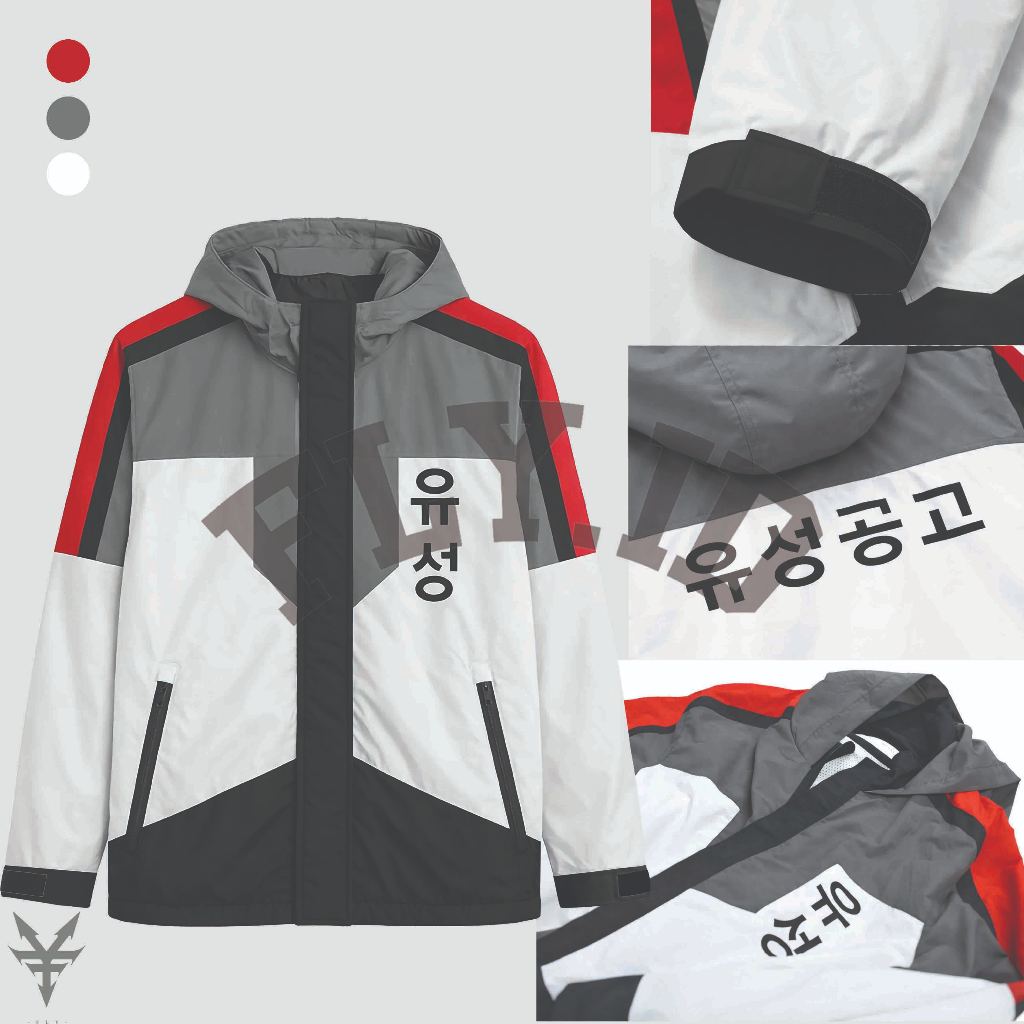 Yusong High Study Group Gamin Yoon And GeonYeob Park Manhwa ชุดเสื้อคลุมแจ็คเก็ต