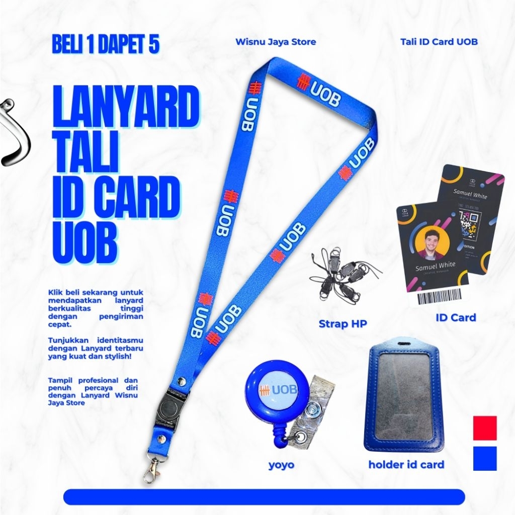 QUALITY UOB LANYARD/ID CARD STRAP!! ส่งวันนี้~