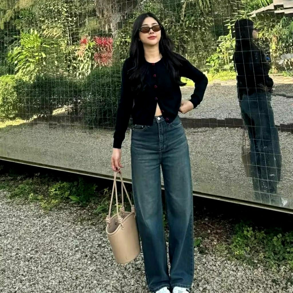 Blue Retro Baggy Jeans Unisex - Baggy Jeans Retro - Baggy Jeans - Womens Oversize Jeans Retro Loose 