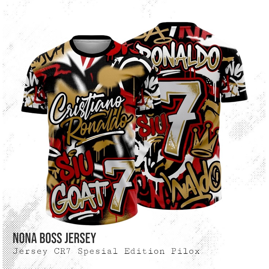JERSEY CR 7 ฉบับพิเศษ SIU GOAT 7 | THICK, COOL, COMFORTABLE MATERIAL | เอส-XXL