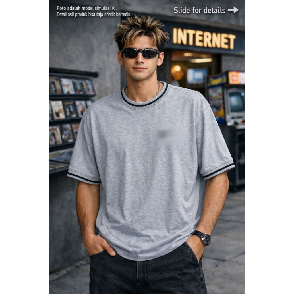 (Vtg) N*KE ringer tee 0R1 ไซส์ XL (P73 x L60)