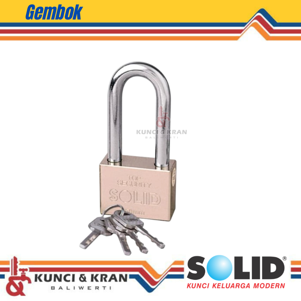 กุญแจรั้วแข็ง PLK SLD 809 40 L SN กล่องกุญแจรถคอยาวยาว