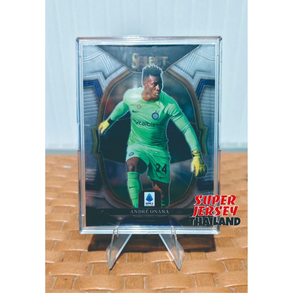 การ์ดฟุตบอล TOPPS SELECT TERRACE INTER ANDRE ONANA ดั้งเดิม Photocard