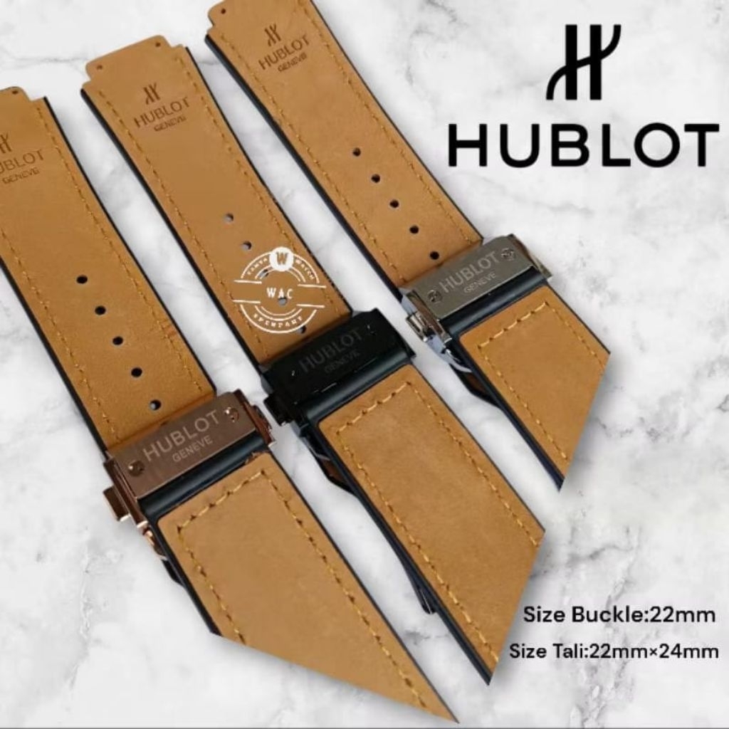 Hublot Geneve Leather Watch Strap สายนาฬิกา Hublot ขนาด 22mm, 24mm