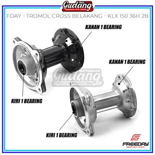 Freeday ชุดกลอง 36 หลุม Cross KLX 150 Bigfoot Dtracker Non Disc สีดําเงิน