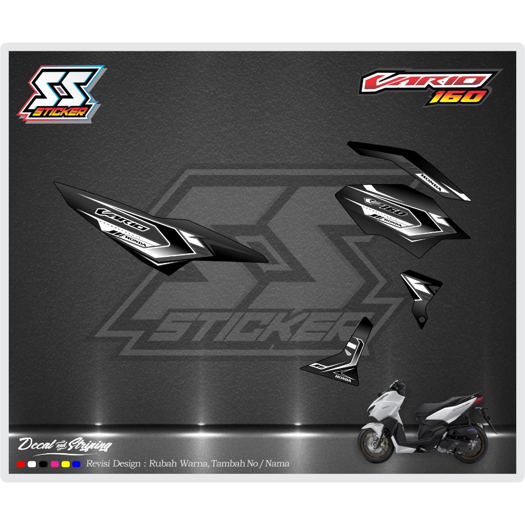 ใหม่ VARIO 160 DS 04 สติ๊กเกอร์มอเตอร์ไซค์