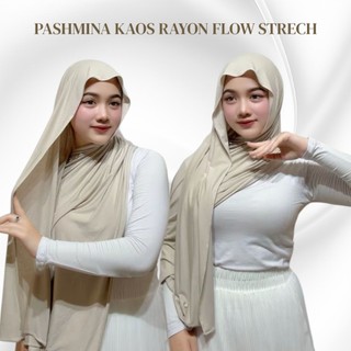 PASHMINA KAOS RAYON FLOW STRECH PREMIUM||PASHMINA KAOS TURKEY SHAWL
