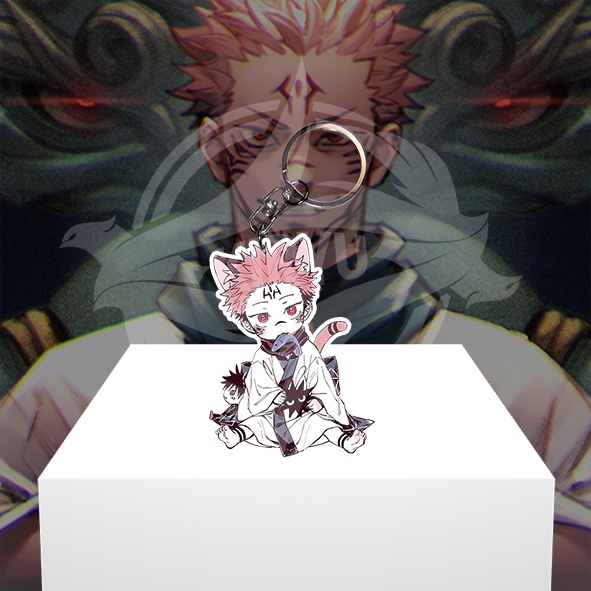 HP GANTUNGAN Jujutsu Kaisen Ryomen Sukuna พวงกุญแจโทรศัพท์มือถืออนิเมะ - พวงกุญแจอะคริลิค