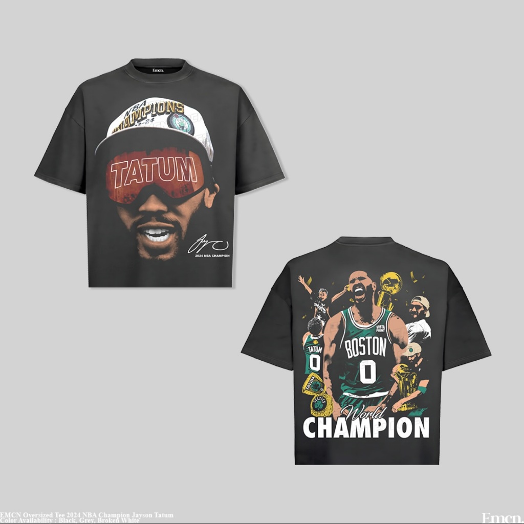 EMCN เสื้อยืดโอเวอร์ไซส์ Big Head Jayson Tatum
