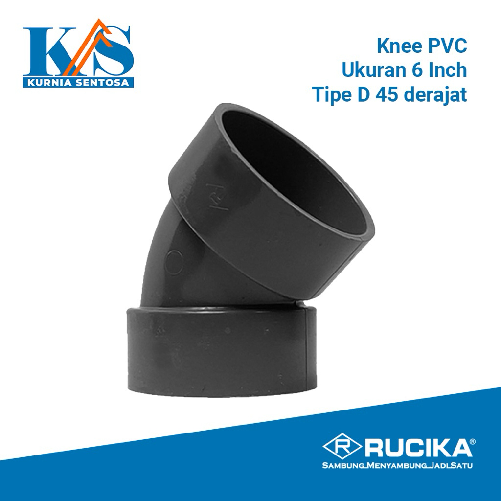 เข่า D 45 1" RUCIKA // Elbow D 45 // RUCIKA Keni D 45 1 นิ้ว