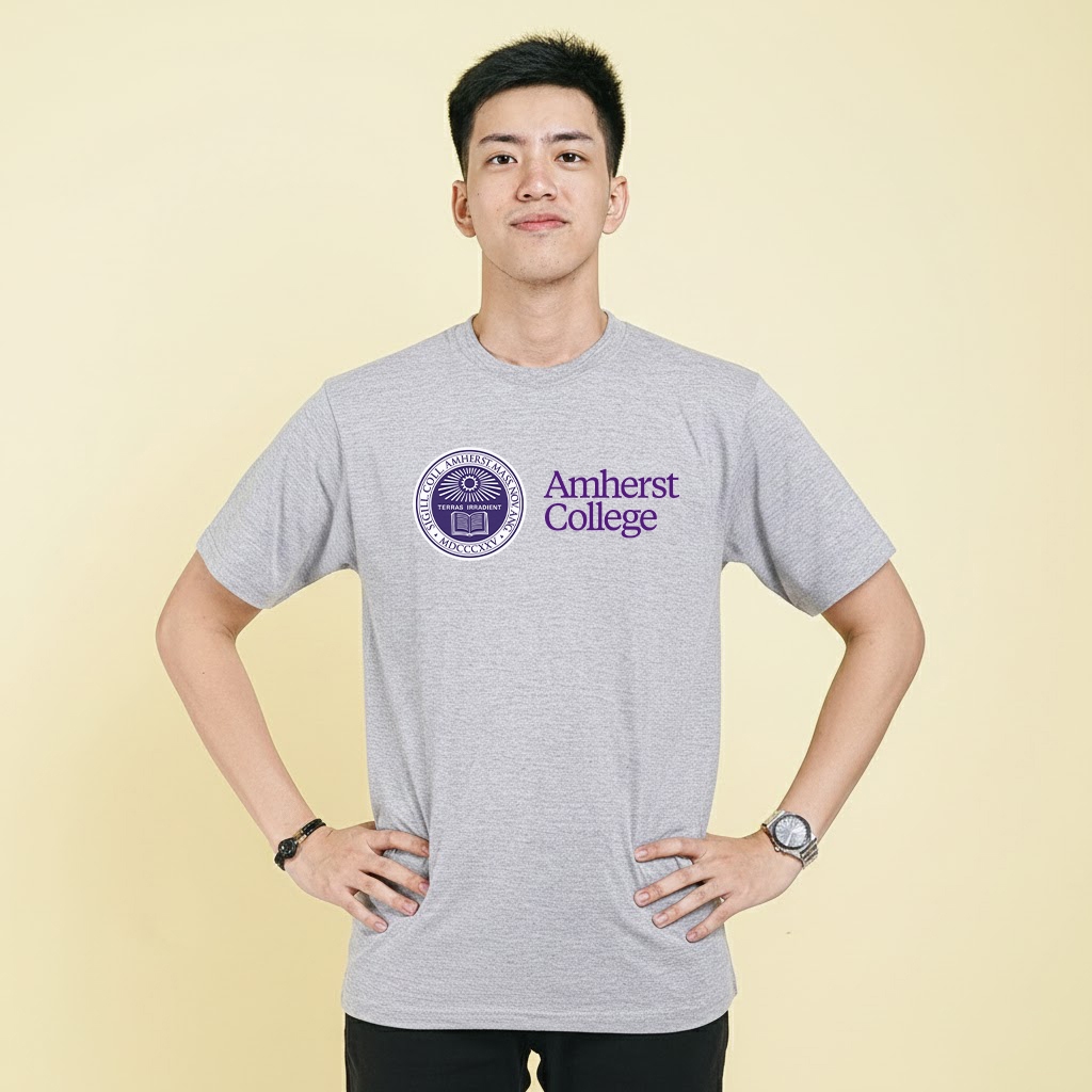 AMHERST College University Massachusetts1 เสื้อยืด Unisex Distro เสื้อผ้าแขนสั้นและแขนยาว