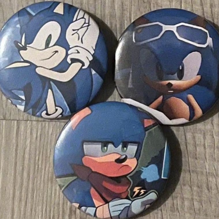 Sonic The Hedgehog 44mm Pin Custim Sonic Pin