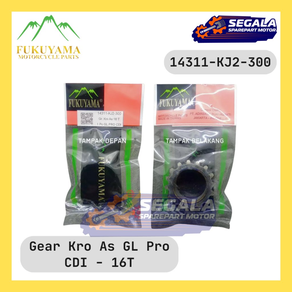 Fukuyama GL Pro CDI 18T เกียร์เพลาข้อเหวี่ยง 14311-KJ2-300 Centric ล่าง