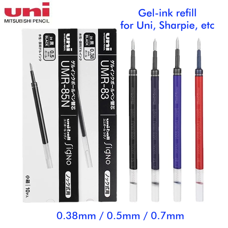 Uni Signo ปากกาเจลเติม 0.38 0.5 0.7 มม. Uniball Uni-ball UMR-83 UMR-85N UMR-87 0.38 มม. 0.5 มม. 0.7 